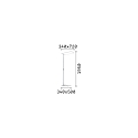 Ideal Lux floor lamp COMFORT PT LED LED IP20, white dimmable