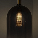 Ideal Lux pendant luminaire EMPIRE cylindrical G9 IP20, smoky colour dimmable