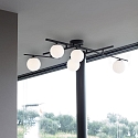 Ideal Lux ceiling luminaire ATLAS 5 flames G9 IP20, gold dimmable