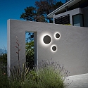 Ideal Lux outdoor wall luminaire PUNTO AP D24 round, indirect, switchable IP54, anthracite, mat 