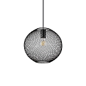pendant luminaire NET 2 E27 IP20, black dimmable