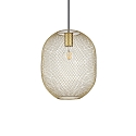 pendant luminaire NET 1 E27 IP20, gold dimmable