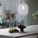 pendant luminaire NET 1 E27 IP20, white dimmable