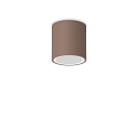 outdoor ceiling luminaire TECHO D09 round GU10 IP54, coffee brown 