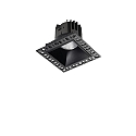 ceiling recessed luminaire GAME TRIMLESS SQUARE square, rigid, flush, UGR < 19, switchable IP40/IP20, black 