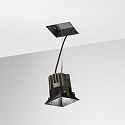 Ideal Lux ceiling recessed luminaire GAME TRIMLESS SQUARE square, rigid, flush, UGR < 19, switchable IP40/IP20, black 
