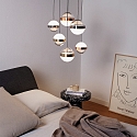 Ideal Lux pendant luminaire GALAXY  IP20, copper, brass, nickel 