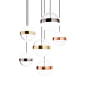 Ideal Lux pendant luminaire GALAXY  IP20, copper, brass, nickel 