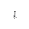 Ideal Lux pendant luminaire CONO SP1 1 flame, conical GU10 IP20, brass 