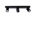 ceiling luminaire RUDY 3 flames GU10 IP20, black dimmable