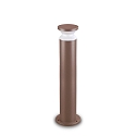 bollard lamp TORRE 80 E27 IP65, coffee brown dimmable