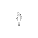 Ideal Lux 3-phase spot FOX 15W MEDIUM / ON-OFF 940 adjustable, on/off IP20, white matt 