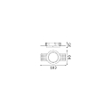 Ideal Lux recessed housing ZEUS round, white