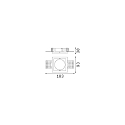 Ideal Lux recessed housing ZEUS square, white