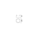 recessed housing ZEUS round, black