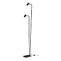 floor lamp GINGER PT2 2 flames GU10 IP20, black 