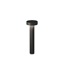 bollard lamp TESLA 60 G9 IP44, black dimmable