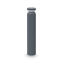 bollard lamp BOEING H070 cylindrical, switchable, with diffuser IP65, anthracite, mat 