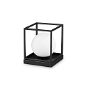table lamp LINGOTTO TL1 BIG square, with switch E14 IP20, black matt 