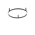 ceiling luminaire ORACLE SLIM D050 ON-OFF IP20, black 
