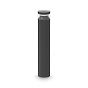 bollard lamp BOEING H070 cylindrical, switchable, with diffuser IP65, black matt 