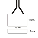 ISOLED connector plug, black, white