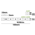 ISOLED LED SIL830-Flex strip, 24V, 14.4W, IP52, warm white