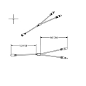 ISOLED round double connector and distributor (max. 5A), 1x IN, 2x OUT, white