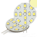 Pin based LED board 12SMD, lateral pin, 12V AC / DC, G4, 2W 3000K 220lm 120�, not dimmable