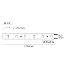 ISOLED LED SIL825-Flex strip, 24V, 4.8W, IP20, warm white