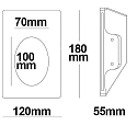 ISOLED recessed luminaire G4 IP20, white