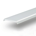 Accessory for profile series WING20 / CORNER22 - flat cover, length 200cm, opal / satined