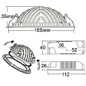 ISOLED LED recessed downlight LUNA, indirect lightbeam, IP20, not dimmable, white, 8W 2700K 300lm 120�