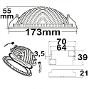 ISOLED LED recessed downlight LUNA, indirect lightbeam, IP20, not dimmable, white, 18W 4000K 1100lm 120�