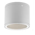 Outdoor surface mount-downlight IP54 for GX53 lamps (excl.), � 10.8cm / height 9.2cm, aluminium / glass, white
