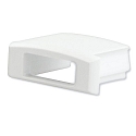 Accessory for profile SURF12 FLAT - endcap (1 pc.), EC2, grey, with cable opening