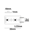 ISOLED LED CRI930 Linear-Flex strip, 24V, 22W, IP20, warm white, 20m reel