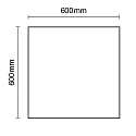 ISOLED LED panel frameless, dimmable 50W 4700lm 2700K 120� 120� CRI 80