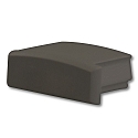 Accessory for profile SURF12 FLAT - endcap (1 pc.), EC1B, black, closed