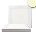 Outdoor LED ceiling luminaire SLIM 18MM, IP52, 22 x 22cm, transformer integrated, white / diffuse, 18W 3000K 1350lm 120�