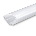 LED corner profile CORNER13, plastic PC, white, opal / satined, 65% translucency, 200cm
