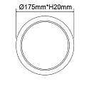 LED downlight Flex 15W, IP52, UGR<19, suitable for offices, DA 5-16cm, not dimmable, white, 15W 4000K 1300lm 120�