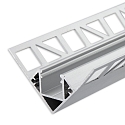 LED tile profile, inside corner, anodized aluminium, 200cm