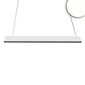 LED Office hanging lamp GRID Up+Down, UGR<6, 128cm, 45W 4000K 3000lm 30�, CRI >90, 1-10V dimmable, white