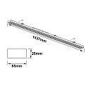 ISOLED FastFix LED linear system S Modul, IP40, 150cm, 1-10V dimmable, 25-75W 4000K, incl. accu + emergency function (max. 3h)