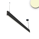 LED hanging lamp Linear Up+Down 600, IP40, prismatic, linear connectable, 25W 3000K 1600+300lm 2x120�, black