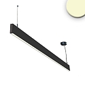 LED hanging lamp Linear Up+Down 1200, IP40, prismatic, linear connectable, 40W 3000K 2550+750lm 2x120�, black