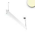 LED hanging lamp Linear Up+Down 600, IP40, prismatic, linear connectable, 25W 3000K 1600+300lm 2x120�, white