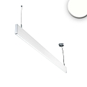 LED hanging lamp Linear Up+Down 600, IP40, prismatic, linear connectable, 25W 4000K 1600+300lm 2x120�, white