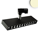 LED 3-phase track grid-spot, length 32.15cm, 35W, 45�, CRi >90, rotatable, tiltable, 3000K 2800lm, matt black
